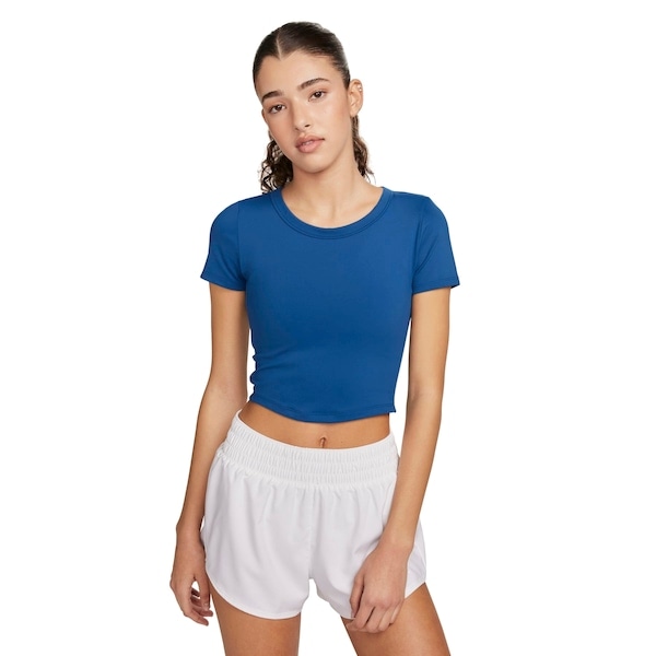 Imagem principal Camiseta Cropped Nike Dri-FIT One Feminina Nike AZUL
