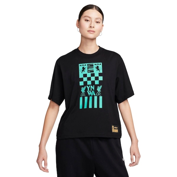 Imagem principal Camiseta Liverpool x LeBron James Feminina Nike PRETO