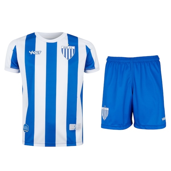 Imagem principal Kit de Uniforme do Avaí I 25/26 Infantil Volt Camiseta + Calção Volt AZUL