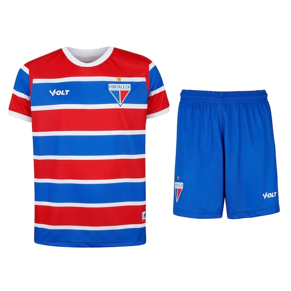 Imagem principal Kit de Uniforme do Fortaleza I 25/26 Infantil Volt Camiseta + Calção Volt AZUL
