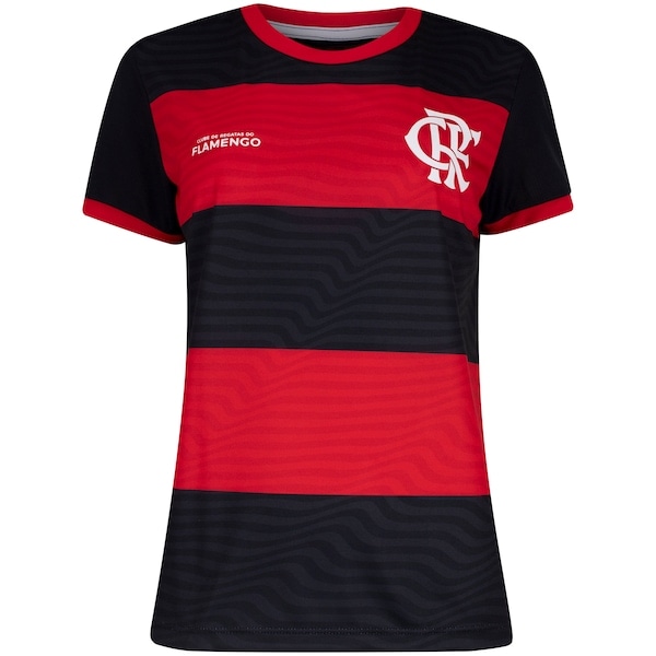 Imagem principal Camiseta do Flamengo Emoção Braziline Feminina braziline VERMELHO/PRETO