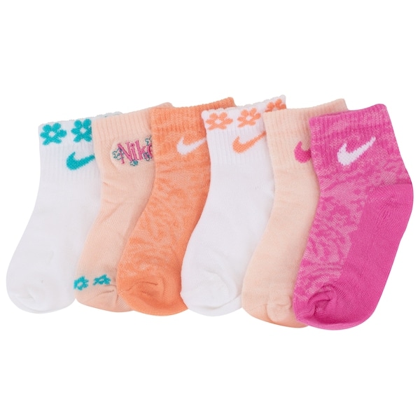 Imagem principal Kit de Meias Nike Wild Flower Infantil com 6 Pares Nike ROXO/VERDE