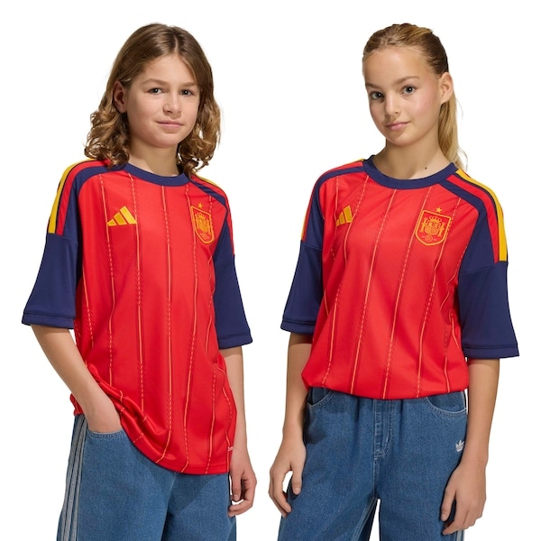 Imagem principal Camisa Seleção da Espanha I 26/27 Torcedor adidas Infantil Adidas VERMELHO