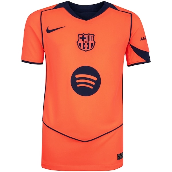 Imagem principal Camisa Barcelona III 25/26 Torcedor Pro Nike Total 90 Infantil Nike LARANJA/AZUL ESC