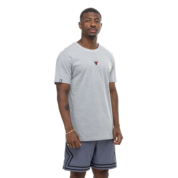 Imagem principal Camiseta Chicago Bulls NBA Bubblegum N0080 Masculina NBA CINZA MESCLA
