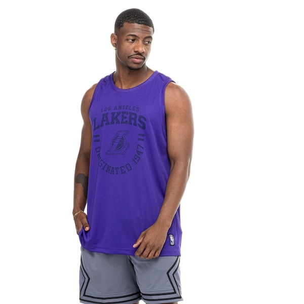 Imagem principal Camiseta Regata Los Angeles Lakers NBA Inflated N1536 Masculina NBA ROXO