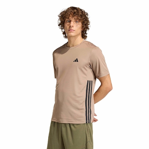 Imagem principal Camiseta adidas Workout Essentials Base 3S - Masculina Adidas MARROM CLARO
