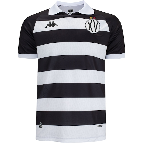 Imagem principal Camisa XV de Piracicaba I 26/27 Torcedor Kappa Masculina Kappa PRETO/BRANCO