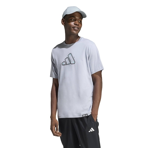 Imagem principal Camiseta LS adidas Motorsport Track - Masculina Adidas CINZA CLARO