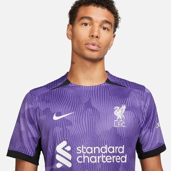 Imagem principal Camisa do Liverpool III 2023/24 Nike Torcedor Pro - Masculina Nike ROXO/BRANCO