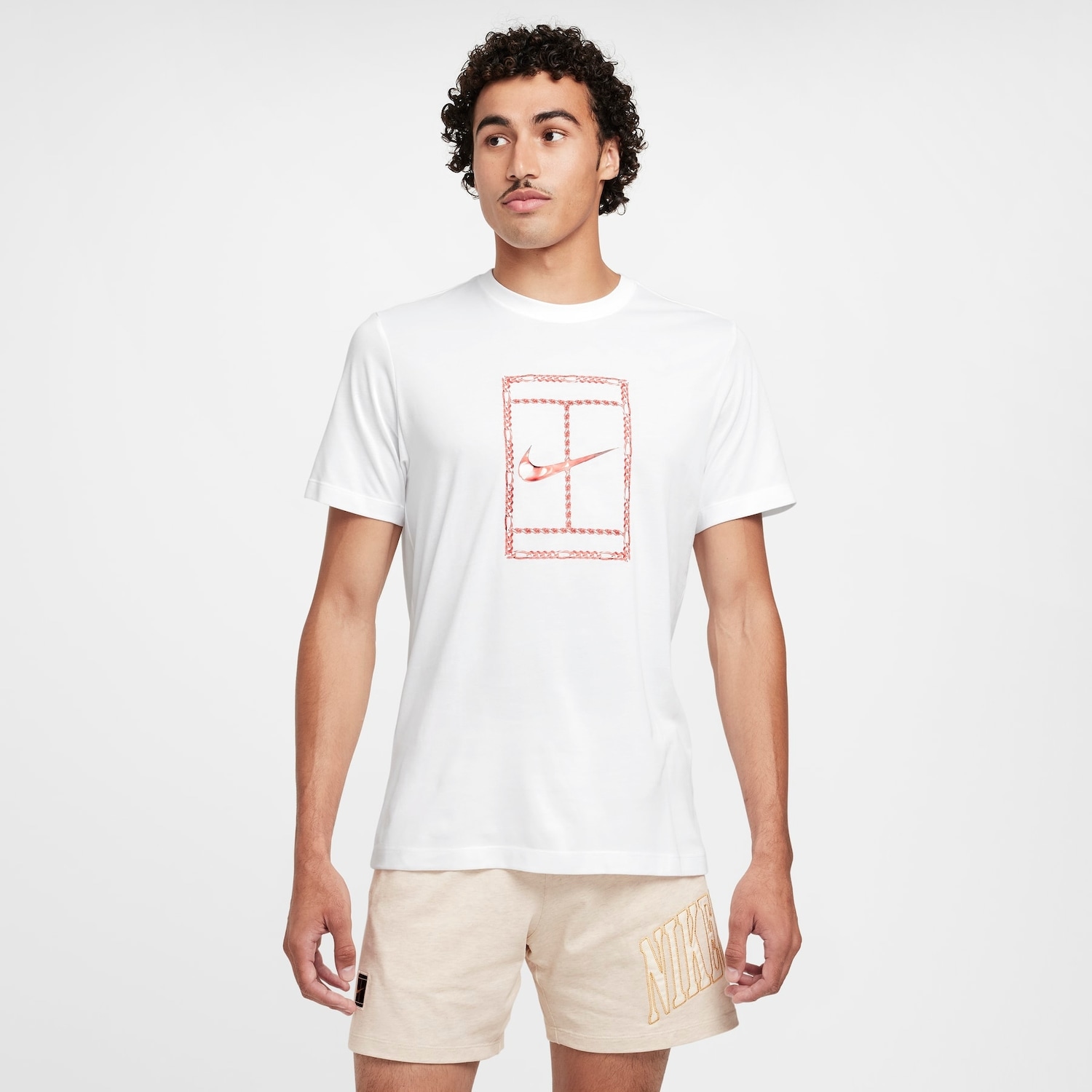 Imagem principal Camiseta Nike Court Dri-FIT Heritage Masculina Nike Branco