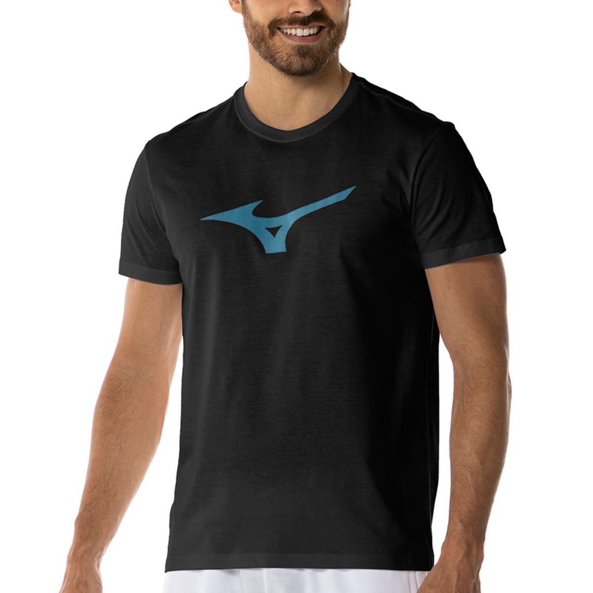 Imagem principal Camiseta Sportstyle Masculina Mizuno Basic Big Logo Preto Mizuno