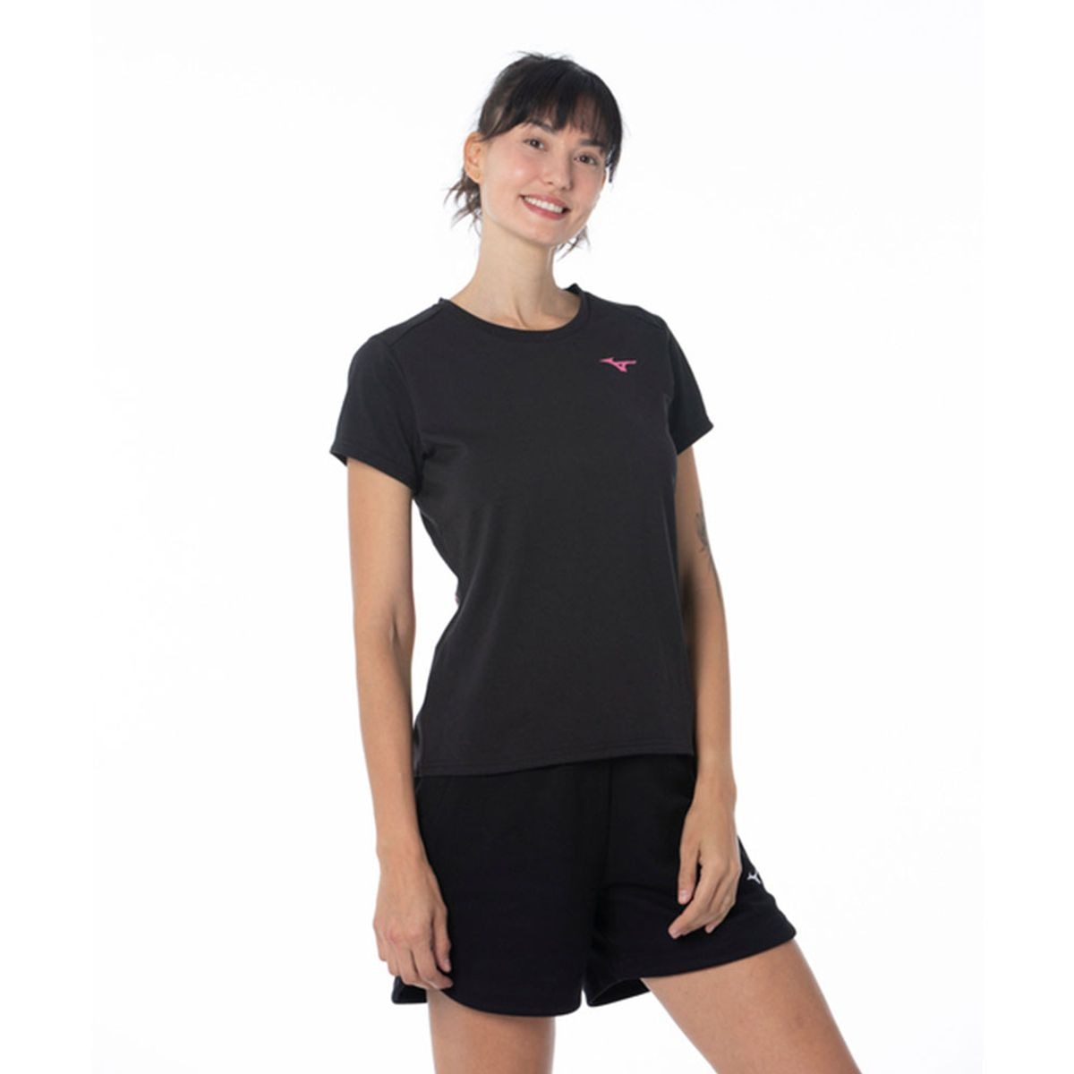 Imagem principal Camiseta Casual Feminina Mizuno Preto Mizuno