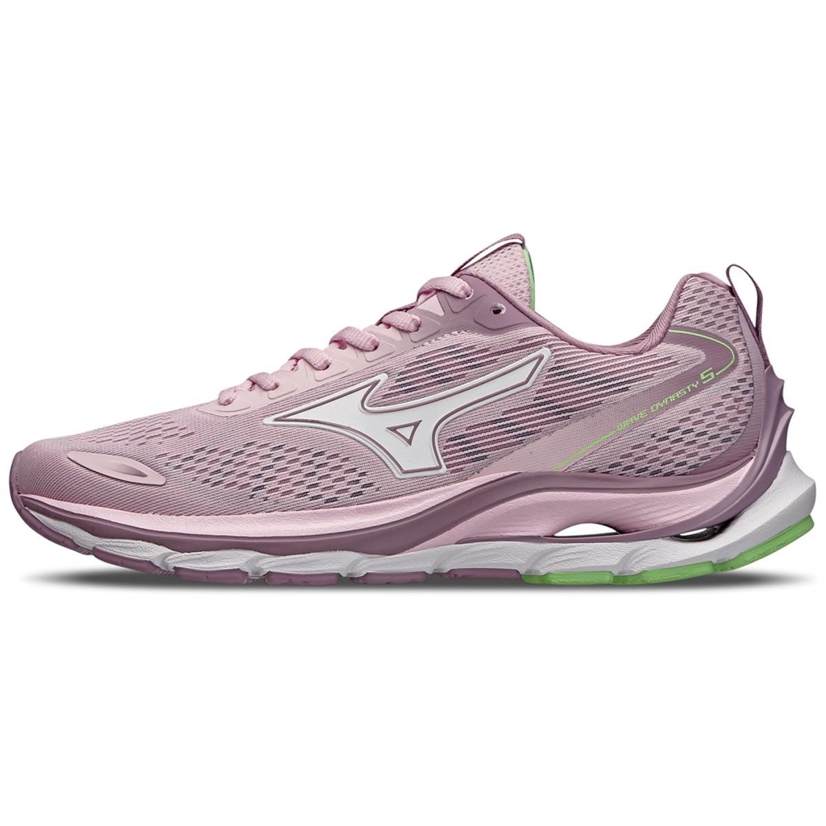 Imagem principal Tênis de Corrida Feminino Mizuno Wave Dynasty 5 Rosa Mizuno