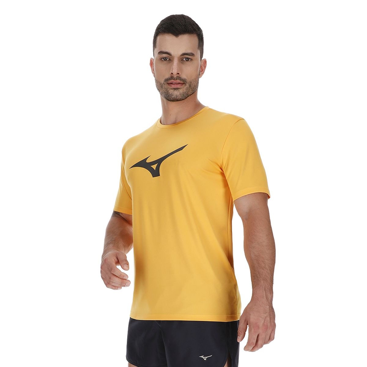 Imagem principal Camiseta de Treino Masculina Mizuno Run Spark Amarelo Mizuno