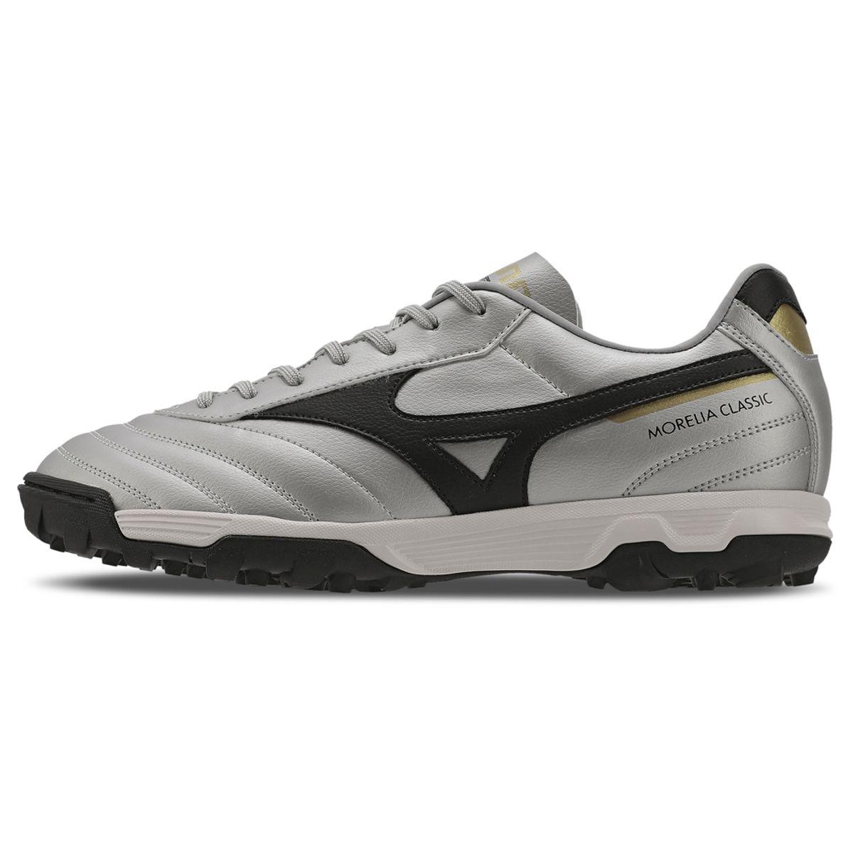 Imagem principal Chuteira Society Masculina Mizuno Morelia Classic AS Prata Mizuno
