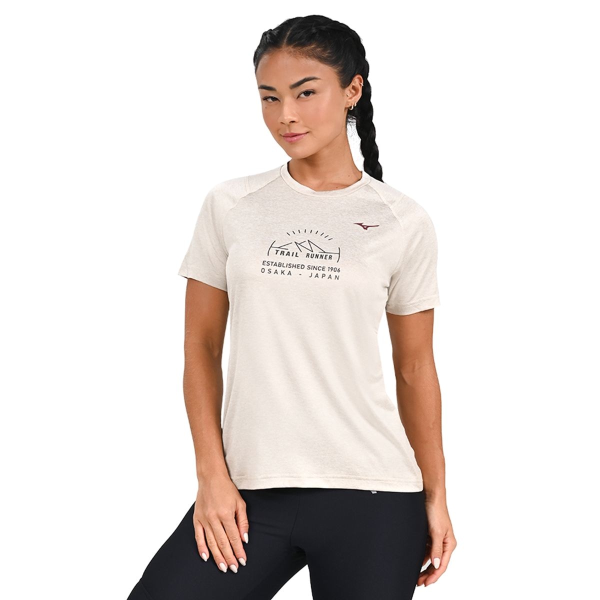 Imagem principal Camiseta de Treino Feminina Mizuno Trail Cinza Mizuno