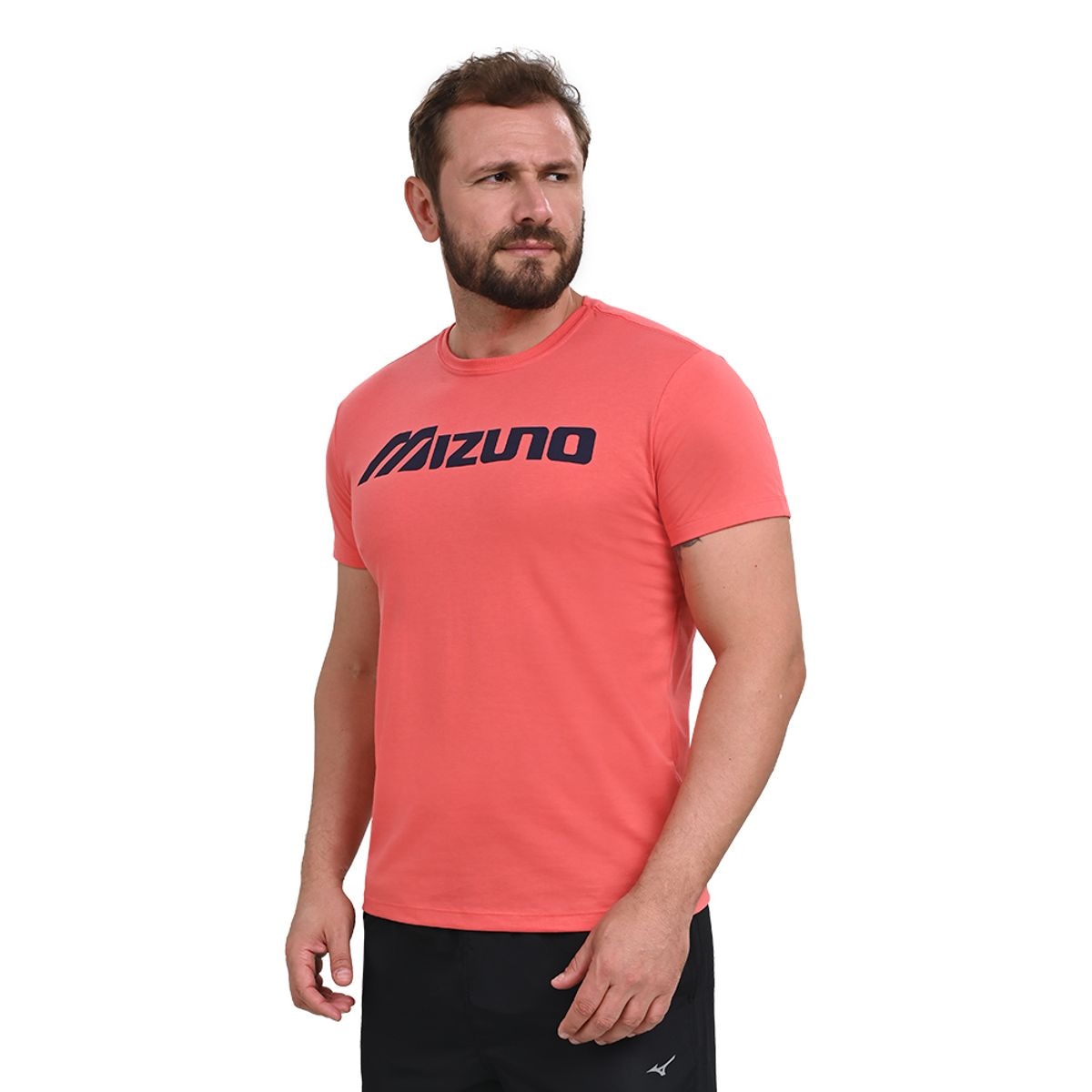 Imagem principal Camiseta Casual Masculina Mizuno Big Logo Laranja Mizuno
