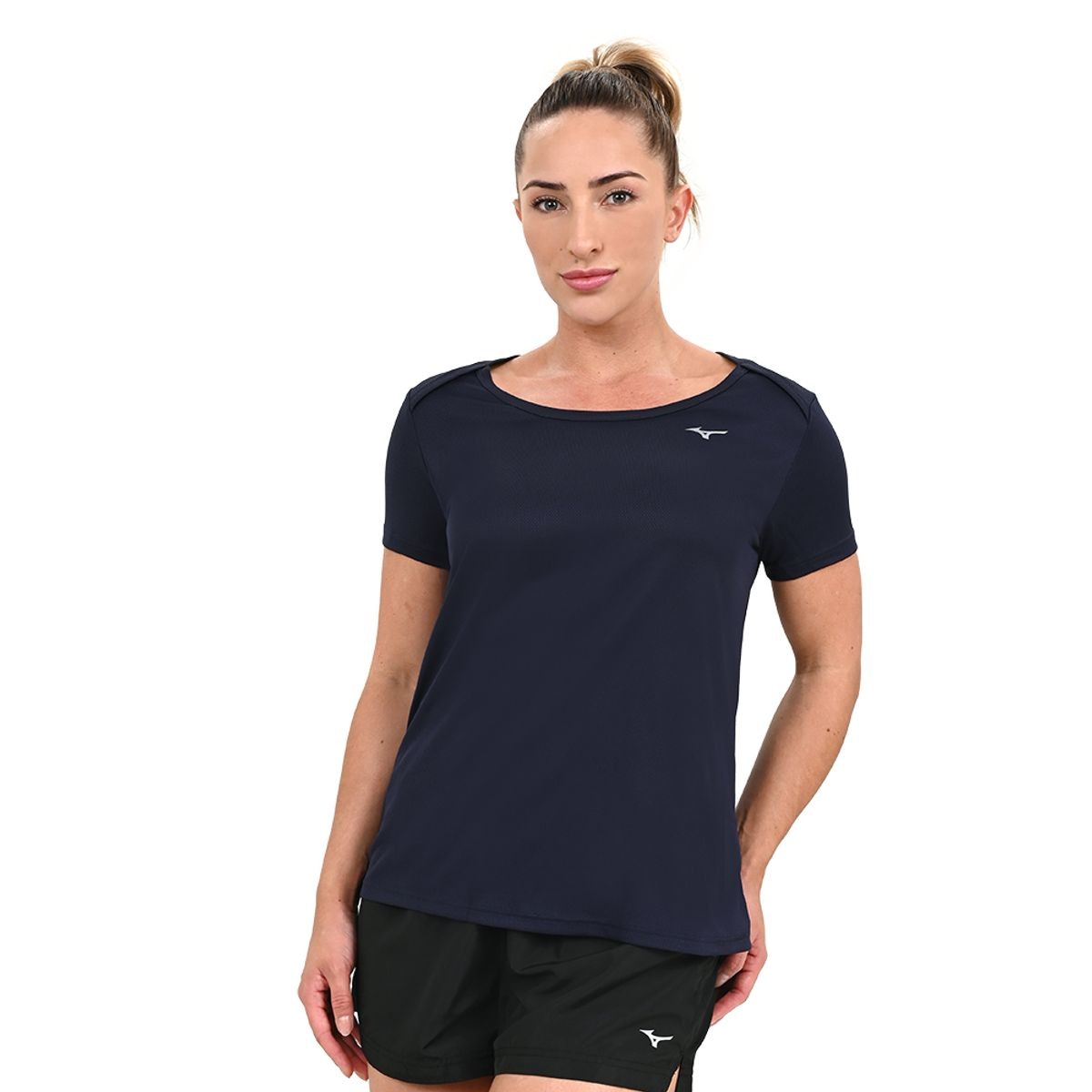 Imagem principal Camiseta de Treino Feminina Mizuno Soul Fit Azul Mizuno