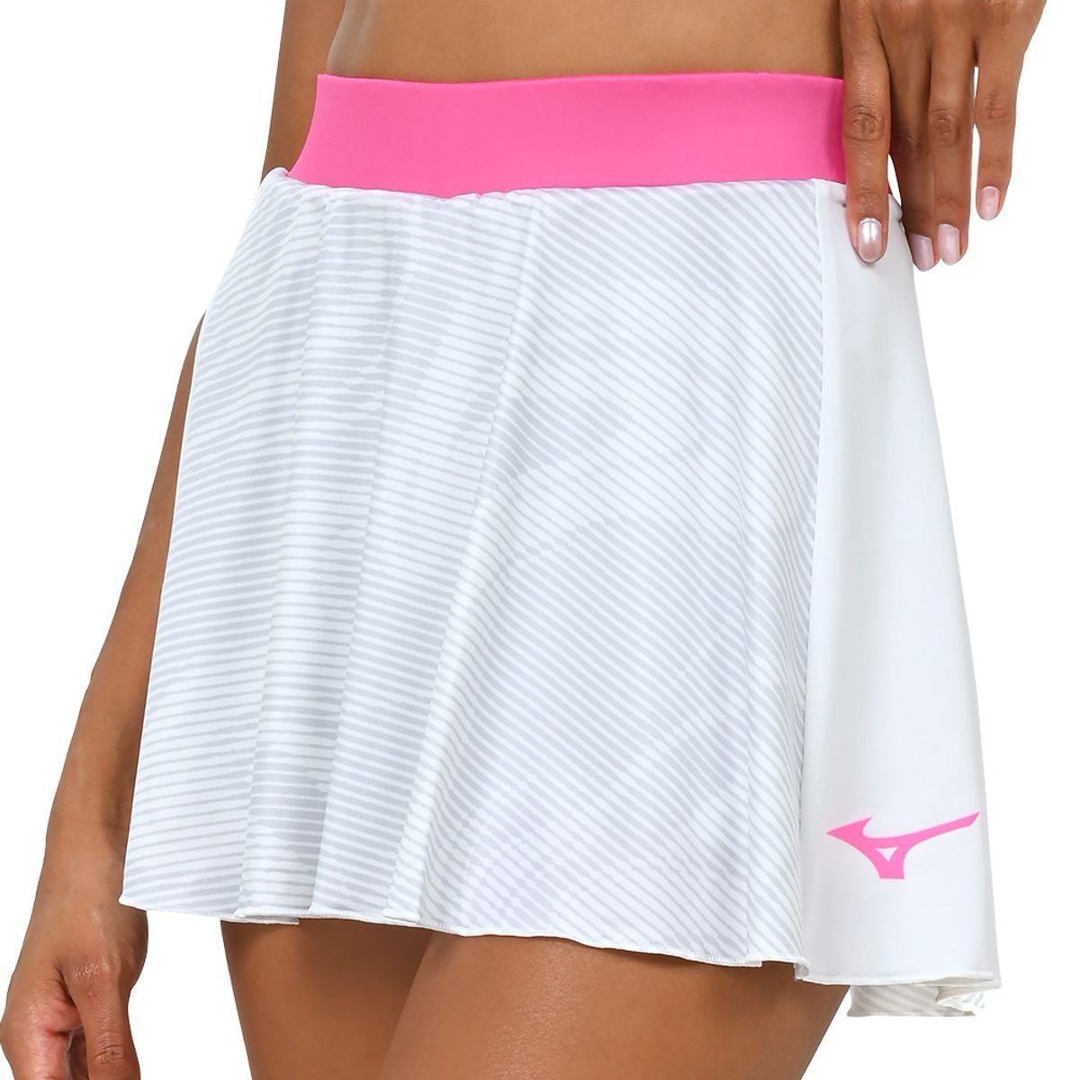 Imagem principal Saia de Tennis Feminina Mizuno Charge Printed Flying Branco Mizuno