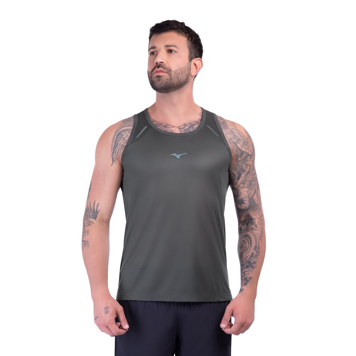 Imagem principal Regata de Corrida Mizuno High 3 Masculina Preto Mizuno