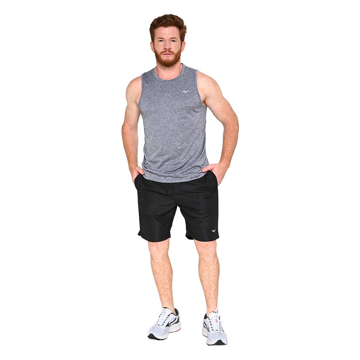 Imagem principal Bermuda de Treino Masculina Mizuno Basic Rip Stop 3 Preto Mizuno