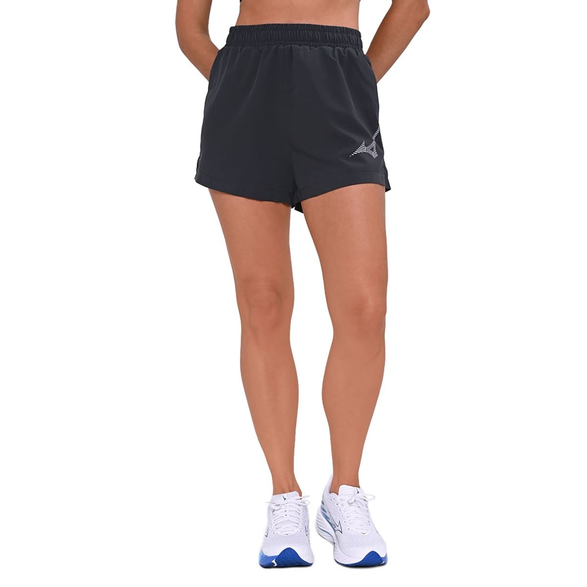 Imagem principal Shorts de Corrida Feminino Mizuno New Runner Cinza Mizuno