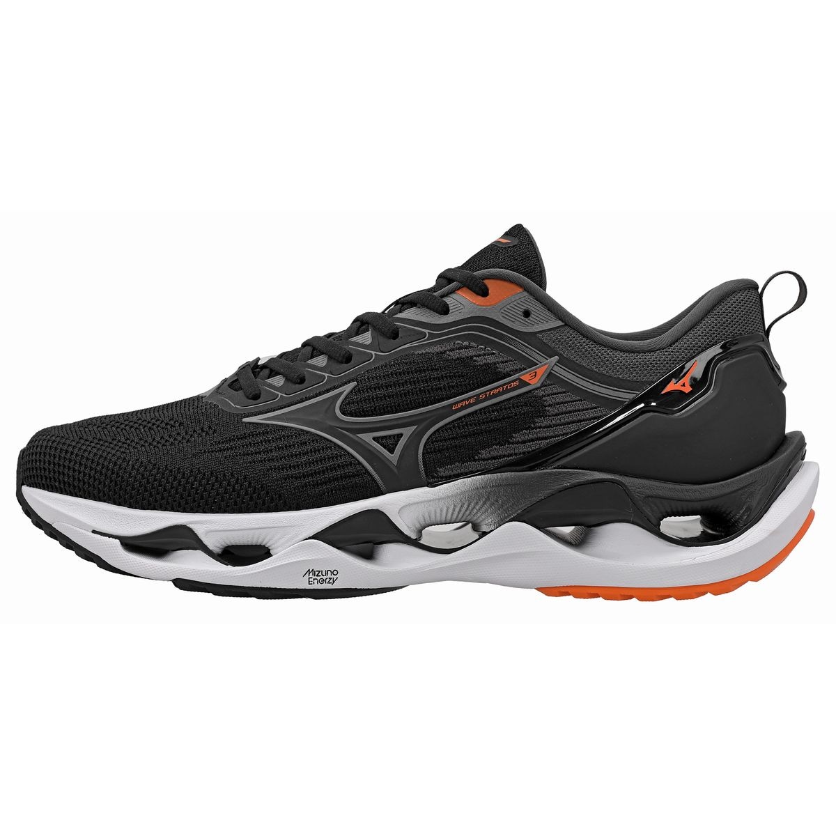 Imagem principal Tênis de Corrida Mizuno Wave Stratos 3 Masculino Preto Mizuno