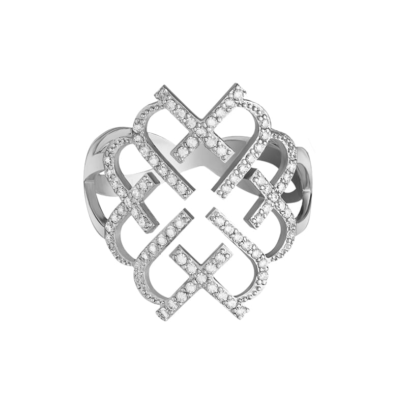 Imagem principal Anel em Ouro Branco com Diamante - LOVE Monte Carlo