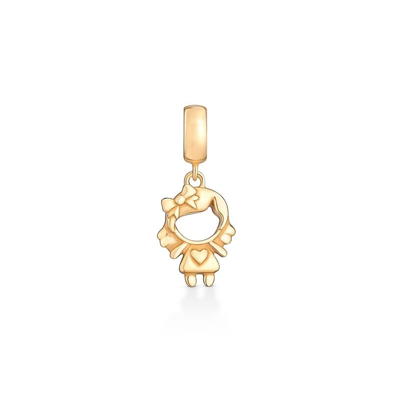 Imagem principal Charm Menina em Prata 925 com Banho de Ouro Amarelo 18k Jolie by Monte Carlo