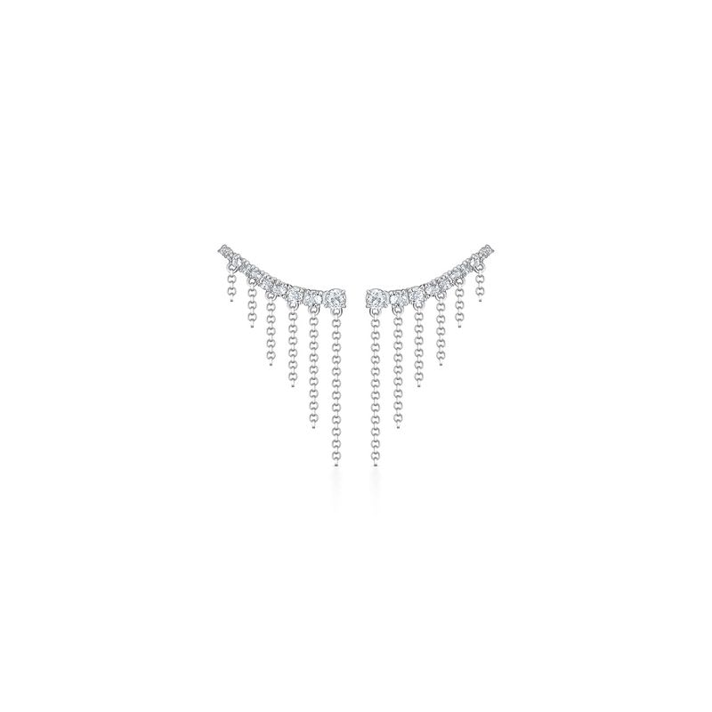 Imagem principal Brinco Franjas Corrente com Topázio em Prata 925 Monte Carlo