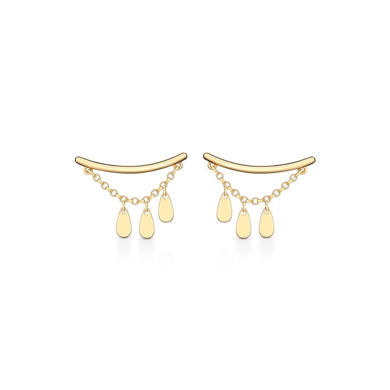 Imagem principal Brinco Earcuff Gotas Articuladas em Ouro Amarelo 18k Monte Carlo