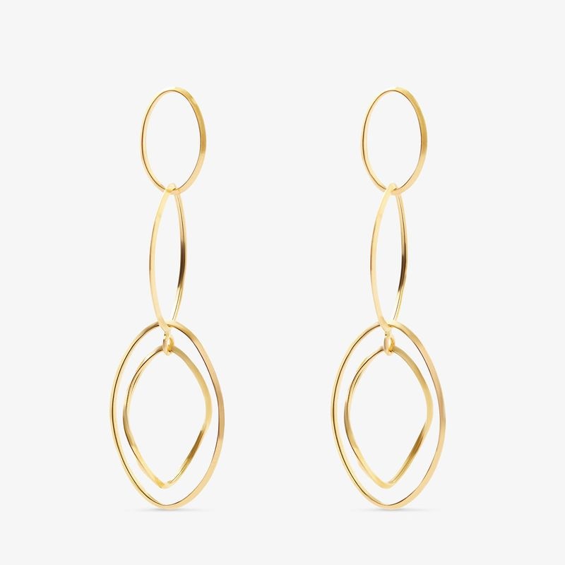 Imagem principal Brinco Argola Entrelaçada em Ouro Amarelo 18k - 48mm Monte Carlo