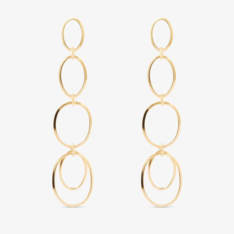 Imagem principal Brinco Argola Entrelaçada em Ouro Amarelo 18k - 69mm Monte Carlo