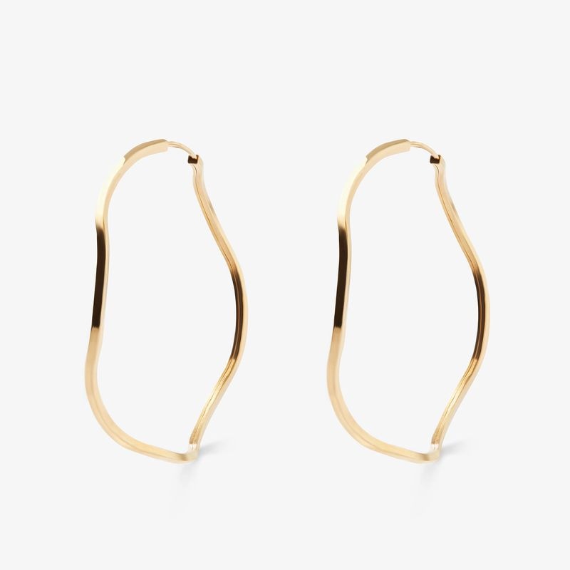 Imagem principal Brinco Argola Torcida Fio Quadrado em Ouro Amarelo 18k - 37mm Monte Carlo