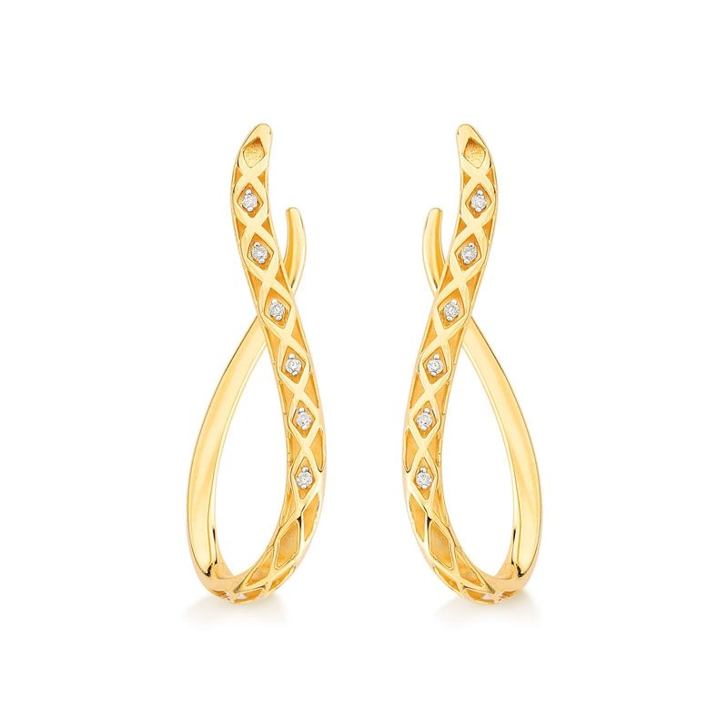 Imagem principal Brinco Pendurado com Diamantes, em Ouro Amarelo 18K Monte Carlo