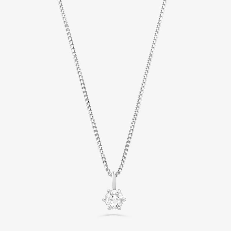 Imagem principal Pingente Solitário com 30 Pontos de Diamantes em Ouro Branco 18k Monte Carlo