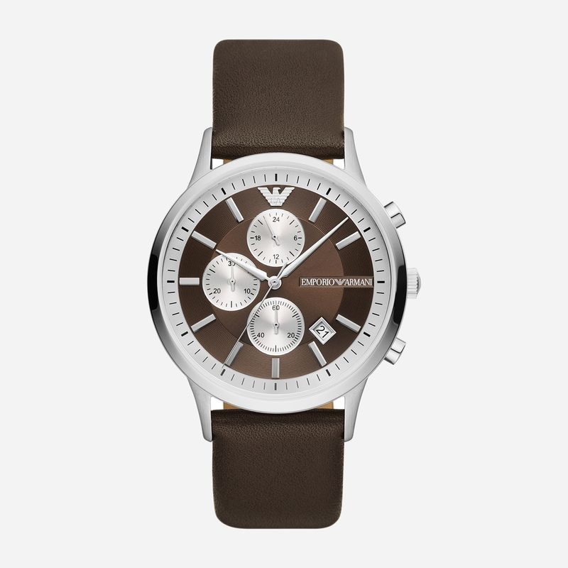 Imagem principal Relógio Emporio Armani com Pulseira de Couro Marrom AR11490B1 Emporio Armani