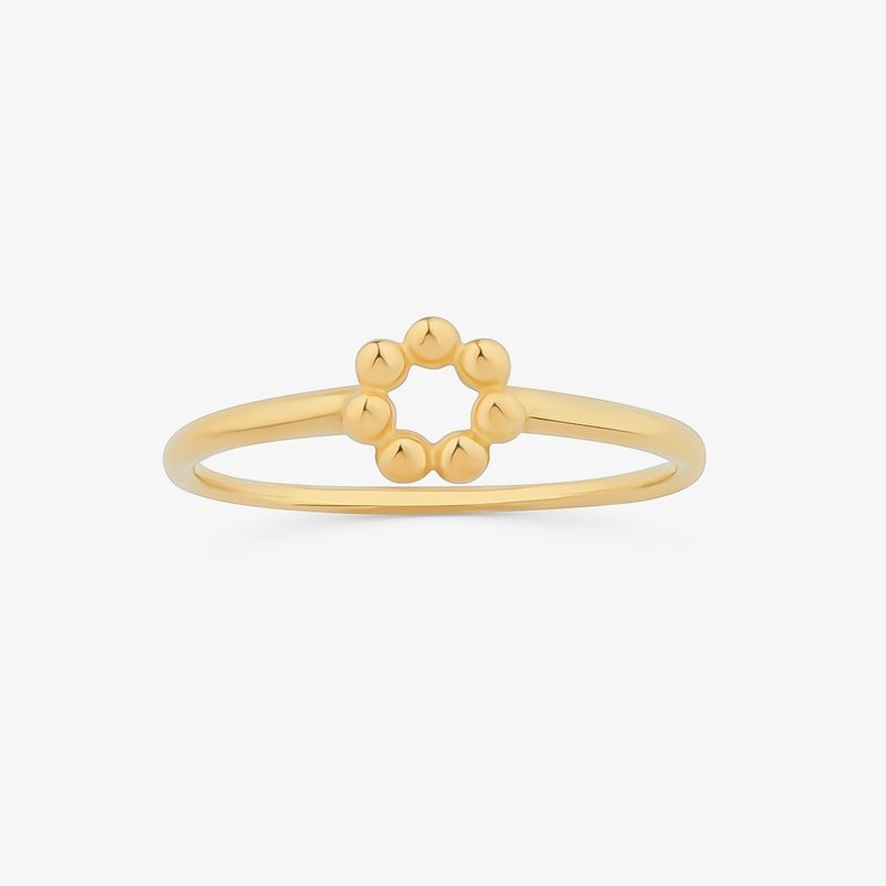 Imagem principal Anel Círculo em Prata 925 com Banho de Ouro Amarelo 18K Jolie by Monte Carlo