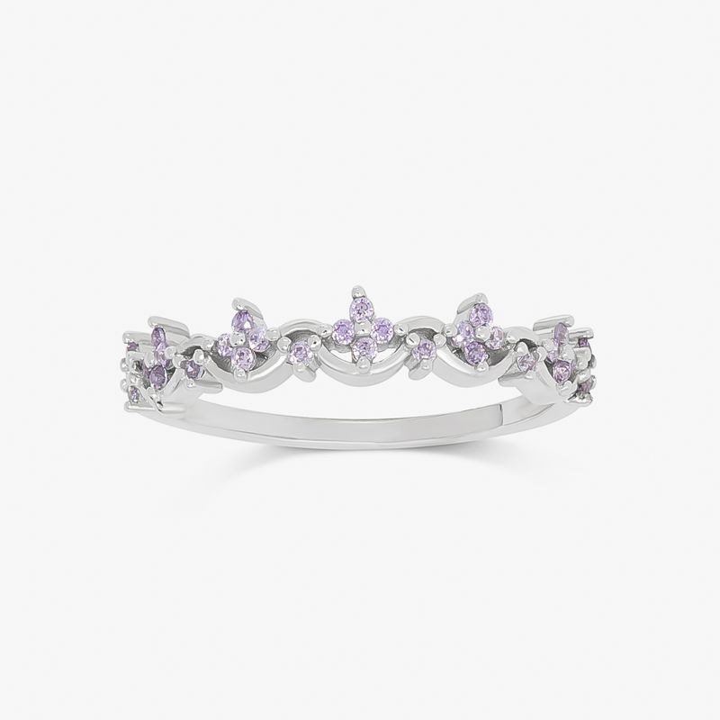 Imagem principal Anel com Zircônia Lilás em Prata 925 Jolie by Monte Carlo