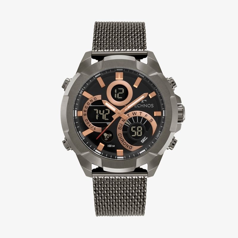 Imagem principal Relogio Technos Masculino Anadigi em Aço Grafite W23721AAB/1P Technos