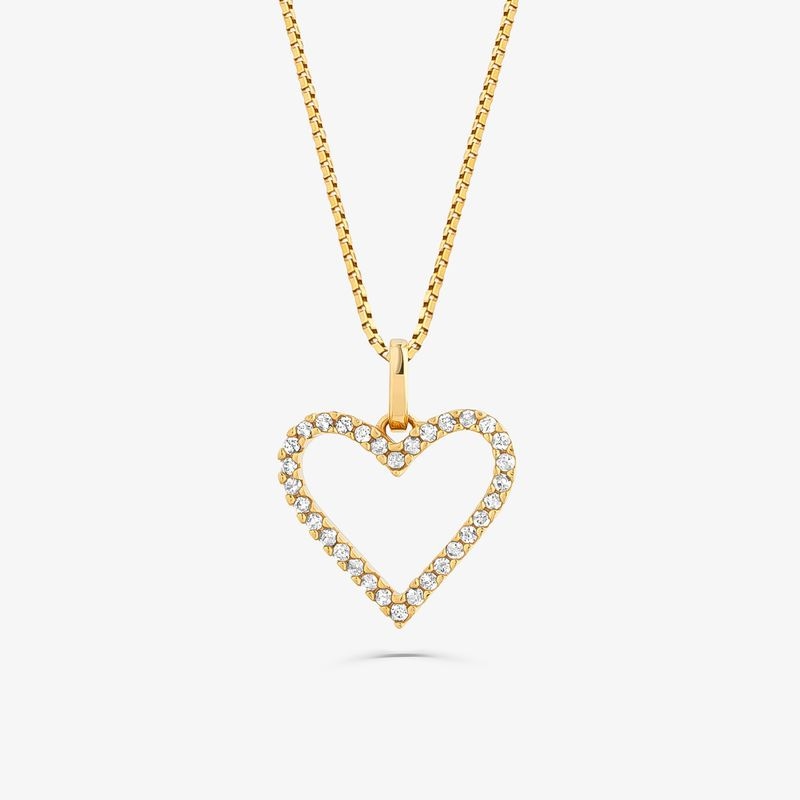 Imagem principal Pingente de Coração com Diamantes em Ouro Amarelo 18k Monte Carlo