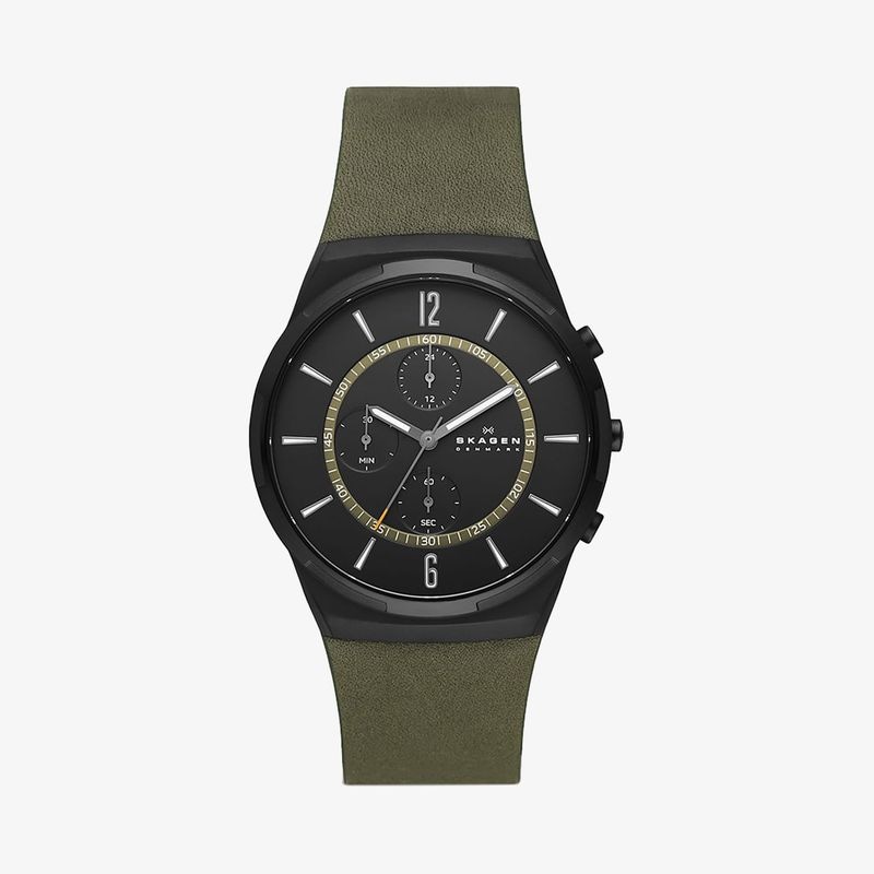 Imagem principal Relógio Skagen Masculino em Couro Verde skagen