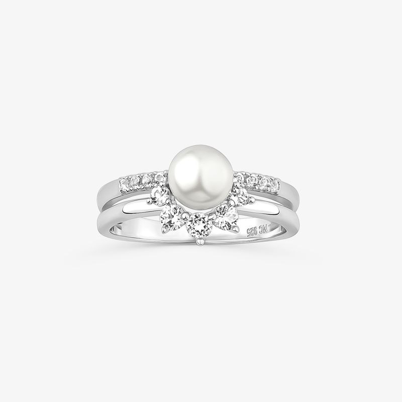 Imagem principal Anel com Pérola e Topázio em Prata 925 Monte Carlo