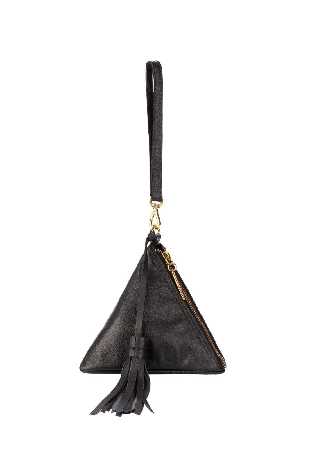 Imagem principal Clutch de couro liso Manu Andrea Vinci preto