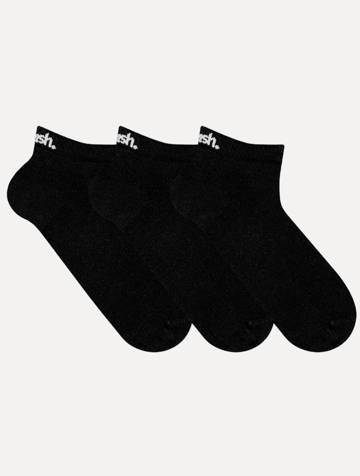 Imagem principal Meia Mash Esportiva Sapatilha Preta Kit 3 Pares MASH preto