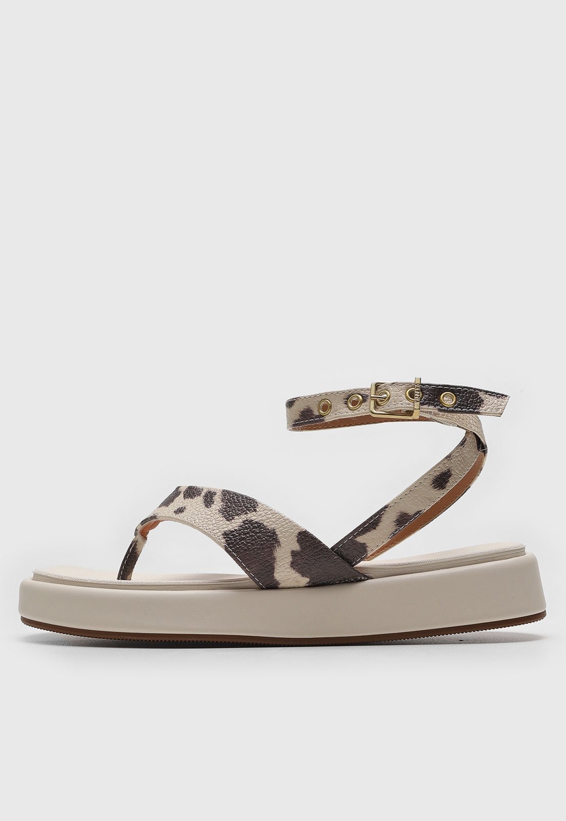 Imagem principal Rasteira Flat Vizzano Animal Print Off-White VIZZANO off-white white