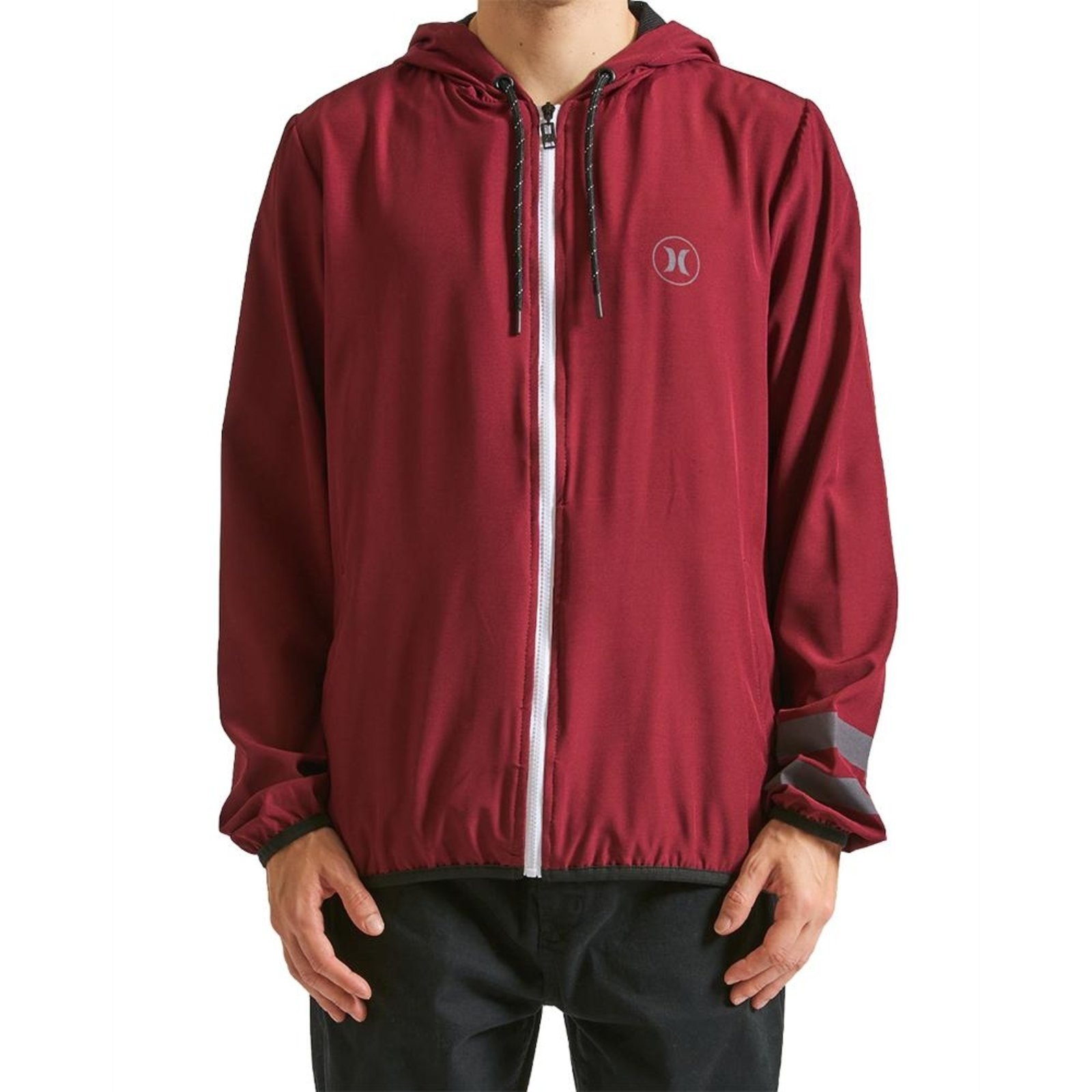 Imagem principal Jaqueta Hurley Windbreaker Block Party WT24 Masculina Vinho hurley vermelho