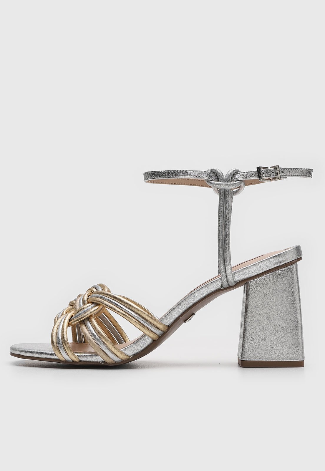 Imagem principal Sandália Jorge Bischoff de Couro Trançada Jorge Bischoff prata