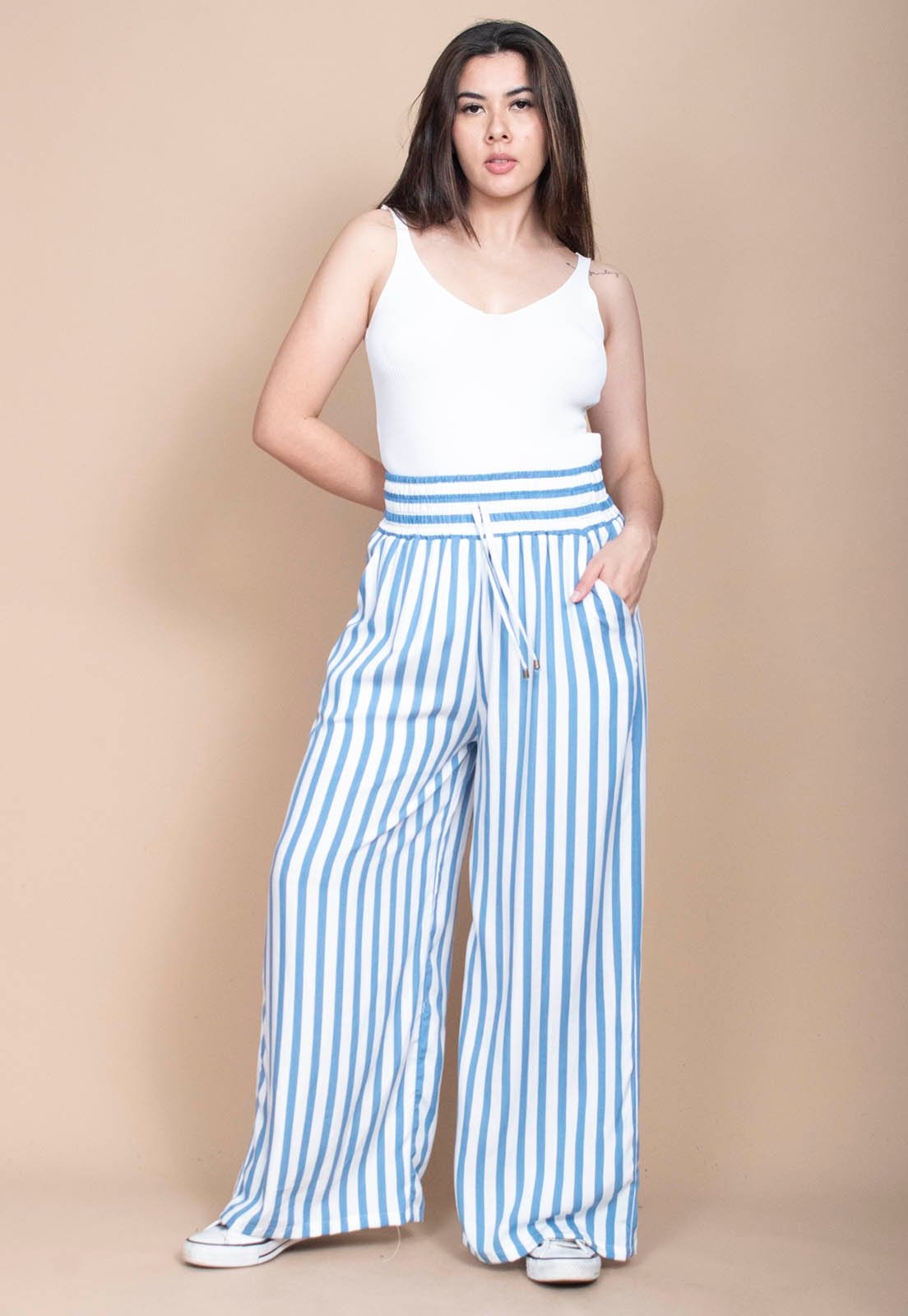 Imagem principal Calça Pantalona Cabanafree Elastic Blue Essence Cabanafree azul/branco/estampado blue